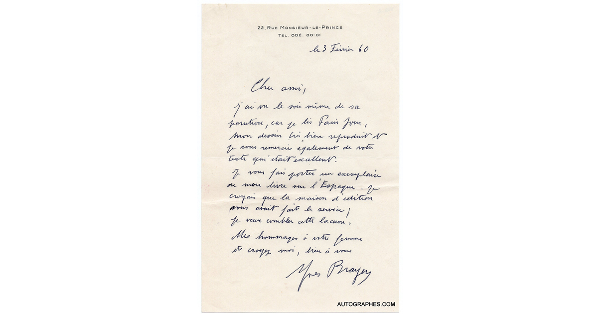 Lettre Autographe Signée Yves Guyot – Chambre Des Députés, Paris 1893, Politique XIXe